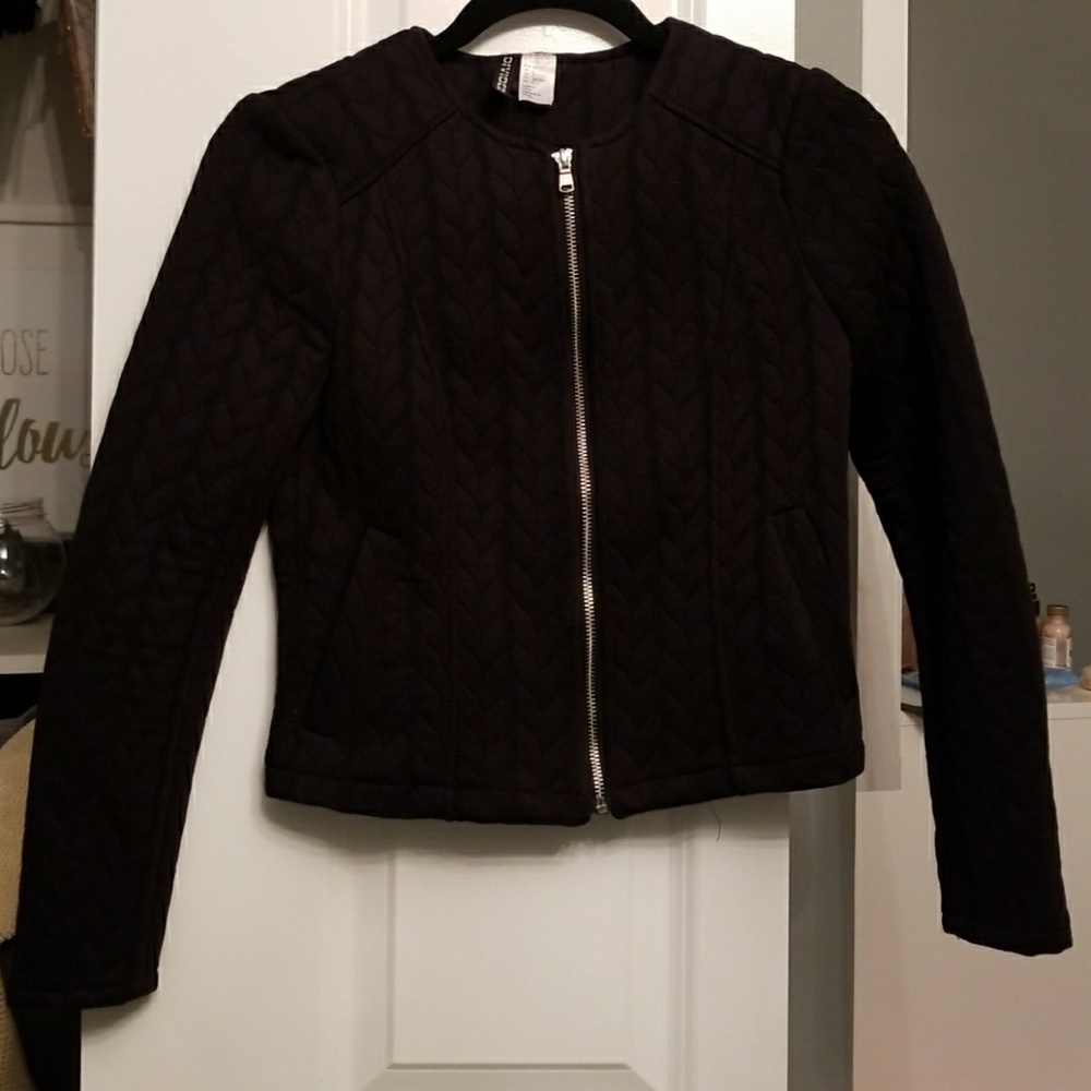 Black zipper up blazer